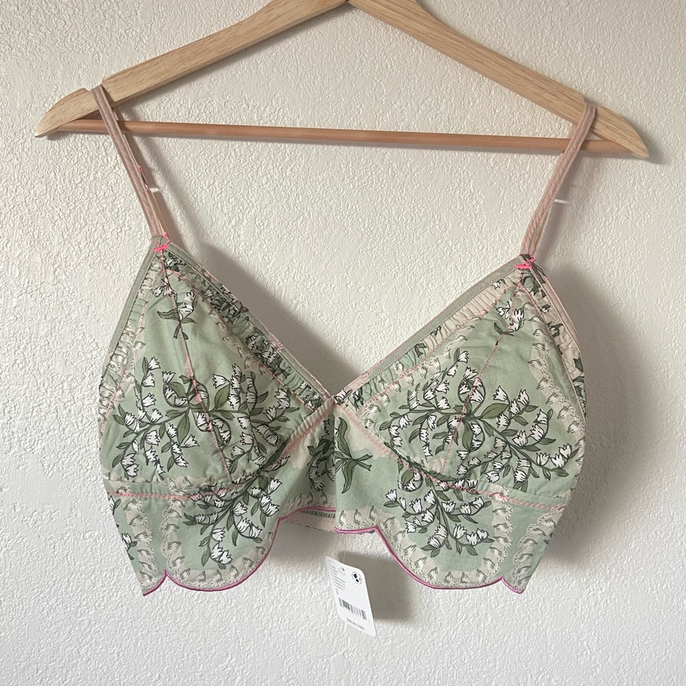 NWT Free People Intimately Salty Sweet Bralette Sage Combo - Picture 2 of 12